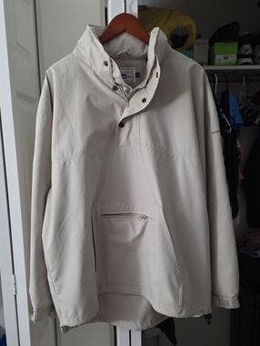 Lee Men's Cream Pullover Windbreaker